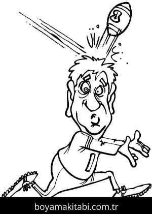 Ragbi boyama sayfası – el becerilerini geliştirir, boyama çalışması