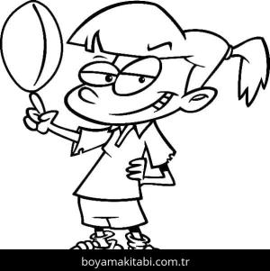 Ragbi boyama sayfası – eğitici aktivite, yaratıcılık