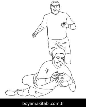 Ragbi boyama sayfası – yaratıcılık, eğlenceli etkinlik