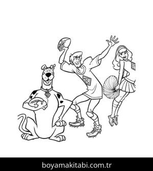 Ragbi boyama sayfası – çocuklar için, çizgi film temalı