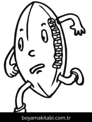 Ragbi boyama sayfası – eğlenceli etkinlik, el becerilerini geliştirir