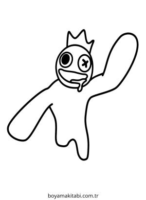 Gökkuşağı Arkadaşları (Rainbow Friends) Boyama