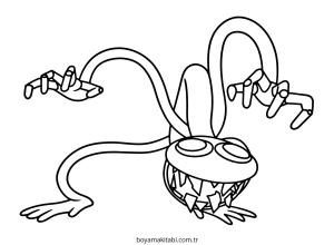 Gökkuşağı Arkadaşları (Rainbow Friends) boyama sayfası – PDF indir, sevimli karakter