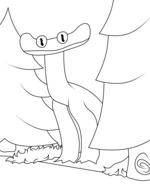 Gökkuşağı Arkadaşları (Rainbow Friends) boyama sayfası,  coloring page, Gökkuşağı Arkadaşlarda Mavi, 