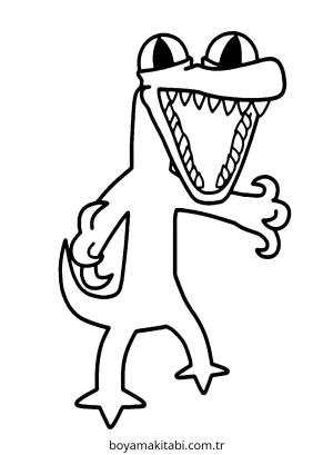 Gökkuşağı Arkadaşları (Rainbow Friends) boyama sayfası – sanatsal çalışma, çocuklar için