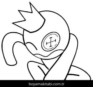 Gökkuşağı Arkadaşları (Rainbow Friends) boyama sayfası – sanatsal çalışma, çocuklar için