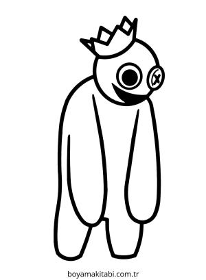 Gökkuşağı Arkadaşları (Rainbow Friends) boyama sayfası – renkli çizimler, okul öncesi