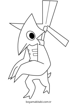 Gökkuşağı Arkadaşları (Rainbow Friends) boyama sayfası – eğlenceli etkinlik, el becerilerini geliştirir