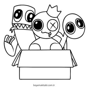Gökkuşağı Arkadaşları (Rainbow Friends) boyama sayfası – ücretsiz yazdır, boyama etkinliği