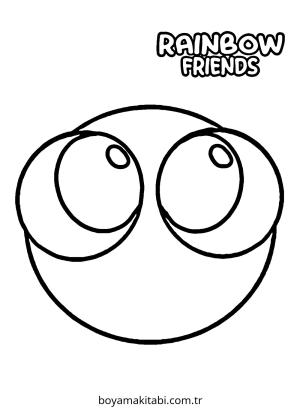 Gökkuşağı Arkadaşları (Rainbow Friends) boyama sayfası – boyama çalışması, yaratıcılığı geliştirir
