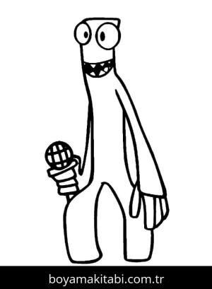 Gökkuşağı Arkadaşları (Rainbow Friends) boyama sayfası – eğitici aktivite, yaratıcılık