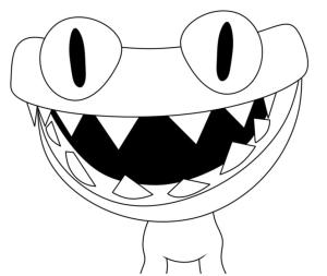 Gökkuşağı Arkadaşları (Rainbow Friends) boyama sayfası,  coloring page, Mavi Canavar Gökkuşağı Arkadaşlar, 