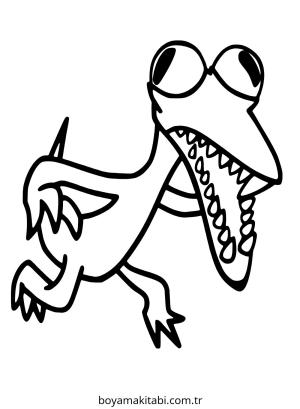 Gökkuşağı Arkadaşları (Rainbow Friends) boyama sayfası – eğlenceli etkinlik, el becerilerini geliştirir