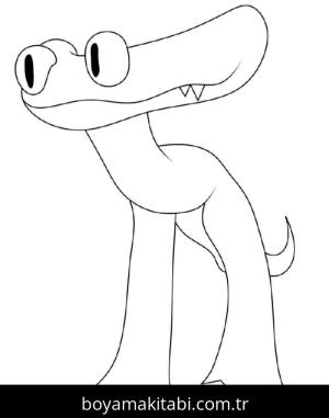 Gökkuşağı Arkadaşları (Rainbow Friends) boyama sayfası – eğitici aktivite, yaratıcılık