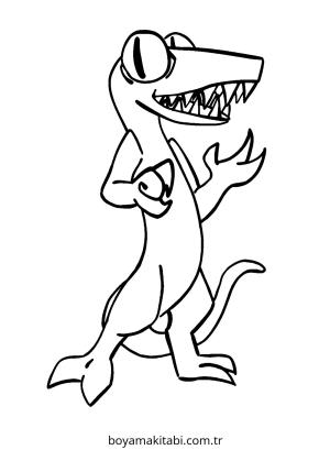 Gökkuşağı Arkadaşları (Rainbow Friends) boyama sayfası – çocuklar için, çizgi film temalı