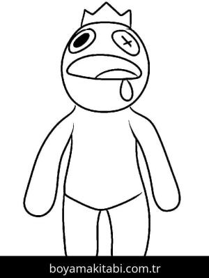 Gökkuşağı Arkadaşları (Rainbow Friends) boyama sayfası – yaratıcılık, eğlenceli etkinlik