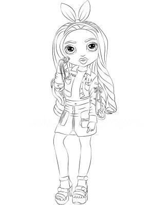 Rainbow High boyama sayfası,  coloring page, Krystal Bailey, 