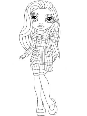 Rainbow High boyama sayfası,  coloring page, Sheryl Meyer, 