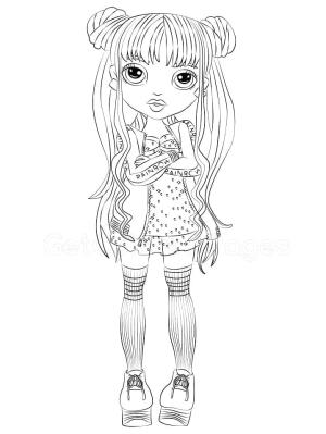 Rainbow High boyama sayfası,  coloring page, Sunny Madison, 