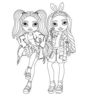 Rainbow High boyama sayfası,  coloring page, Rainbow High Dolls, 