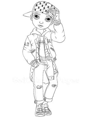 Rainbow High boyama sayfası,  coloring page, River Kendall, 