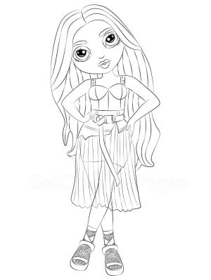 Rainbow High boyama sayfası,  coloring page, Karma Nichols, 