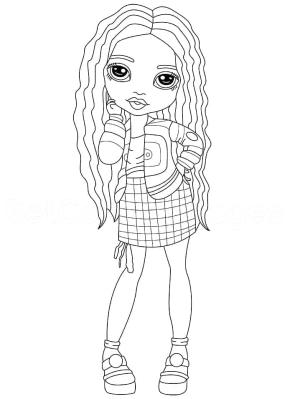 Rainbow High boyama sayfası,  coloring page, Rainbow High Daphne Minton, 