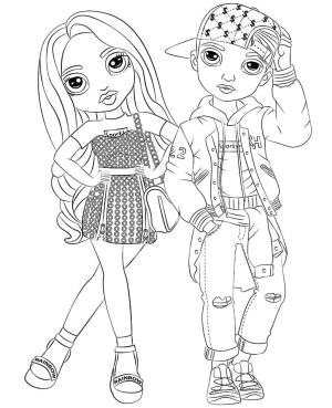 Rainbow High boyama sayfası,  coloring page, ücretsiz Rainbow High, 