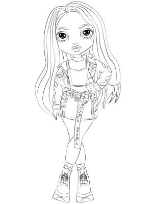 Rainbow High boyama sayfası,  coloring page, Skyler Bradshaw, 