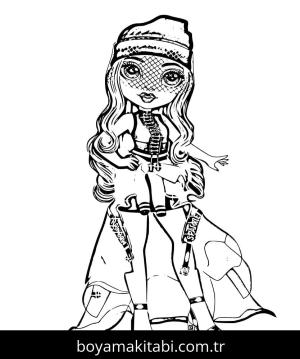 Rainbow High boyama sayfası – yaratıcılığı geliştirir, keyifli zaman