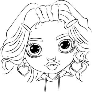 Rainbow High boyama sayfası,  coloring page, sevimli Rainbow High, 