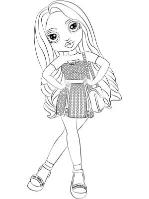 Rainbow High boyama sayfası,  coloring page, Rainbow High Amaya Raine, 