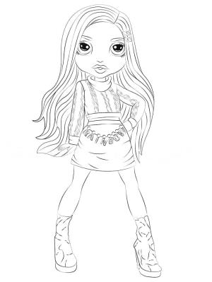 Rainbow High boyama sayfası,  coloring page, Rainbow High Gabriella Icely, 