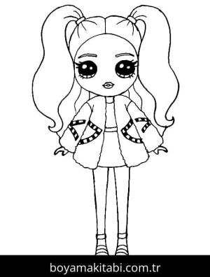 Rainbow High boyama sayfası – renkli çizimler, okul öncesi