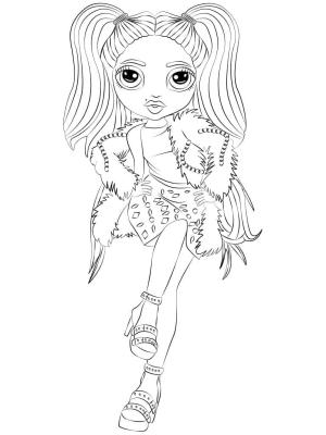 Rainbow High boyama sayfası,  coloring page, Stella Monroe, 