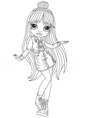 Rainbow High boyama sayfası,  coloring page, Jett Dawson, 