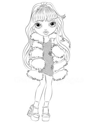 Rainbow High boyama sayfası,  coloring page, Violet Willow, 