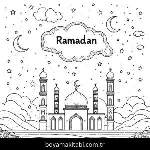 Ramazan Bayramı boyama sayfası – yaratıcılık, eğlenceli etkinlik