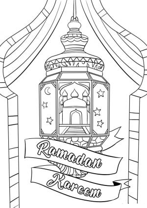 Ramazan Bayramı boyama sayfası,  coloring page, Ramazan – sayfa 7, 