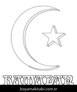 Ramazan Bayramı boyama sayfası – çocuklar için, çizgi film temalı