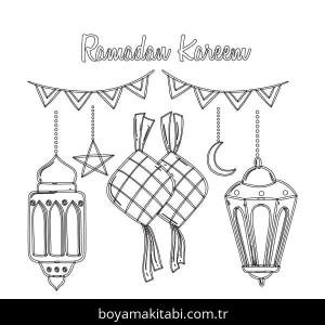 Ramazan Bayramı boyama sayfası – eğitici aktivite, yaratıcılık