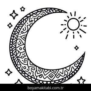 Ramazan Bayramı boyama sayfası – sanatsal çalışma, çocuklar için