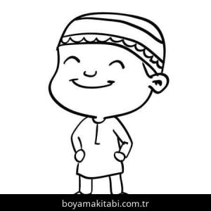 Ramazan Bayramı boyama sayfası – sanatsal çalışma, çocuklar için