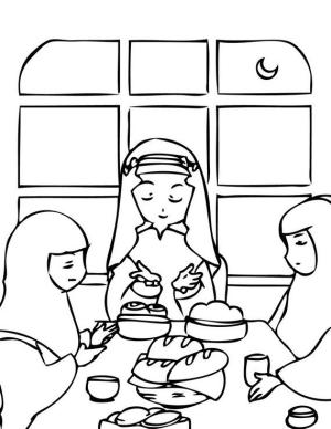 Ramazan Bayramı boyama sayfası,  coloring page, Ramazan – sayfa 9, 