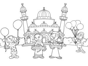 Ramazan Bayramı boyama sayfası,  coloring page, Ramazan – sayfa 4, 