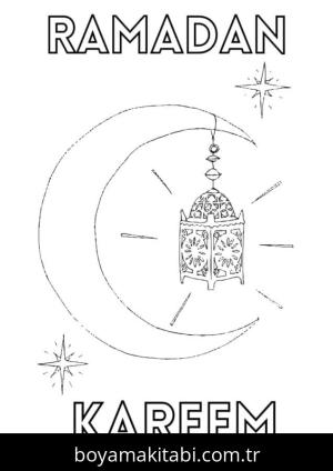 Ramazan Bayramı boyama sayfası – kolay boyama, eğitici aktivite