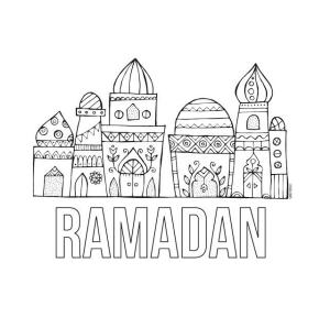 Ramazan Bayramı boyama sayfası,  coloring page, Ramazan – sayfa 1, 