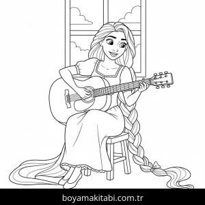 Rapunzel Boyama