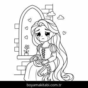 Rapunzel Boyama