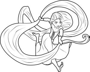 Rapunzel boyama sayfası,  coloring page, Şaşırtıcı Rapunzel, 